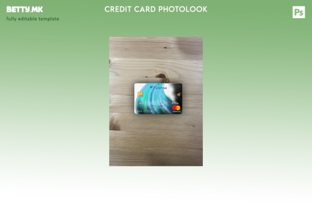 модерен стил Никарагва Banco Ficohsa банка мастер карта photolook преден шаблон